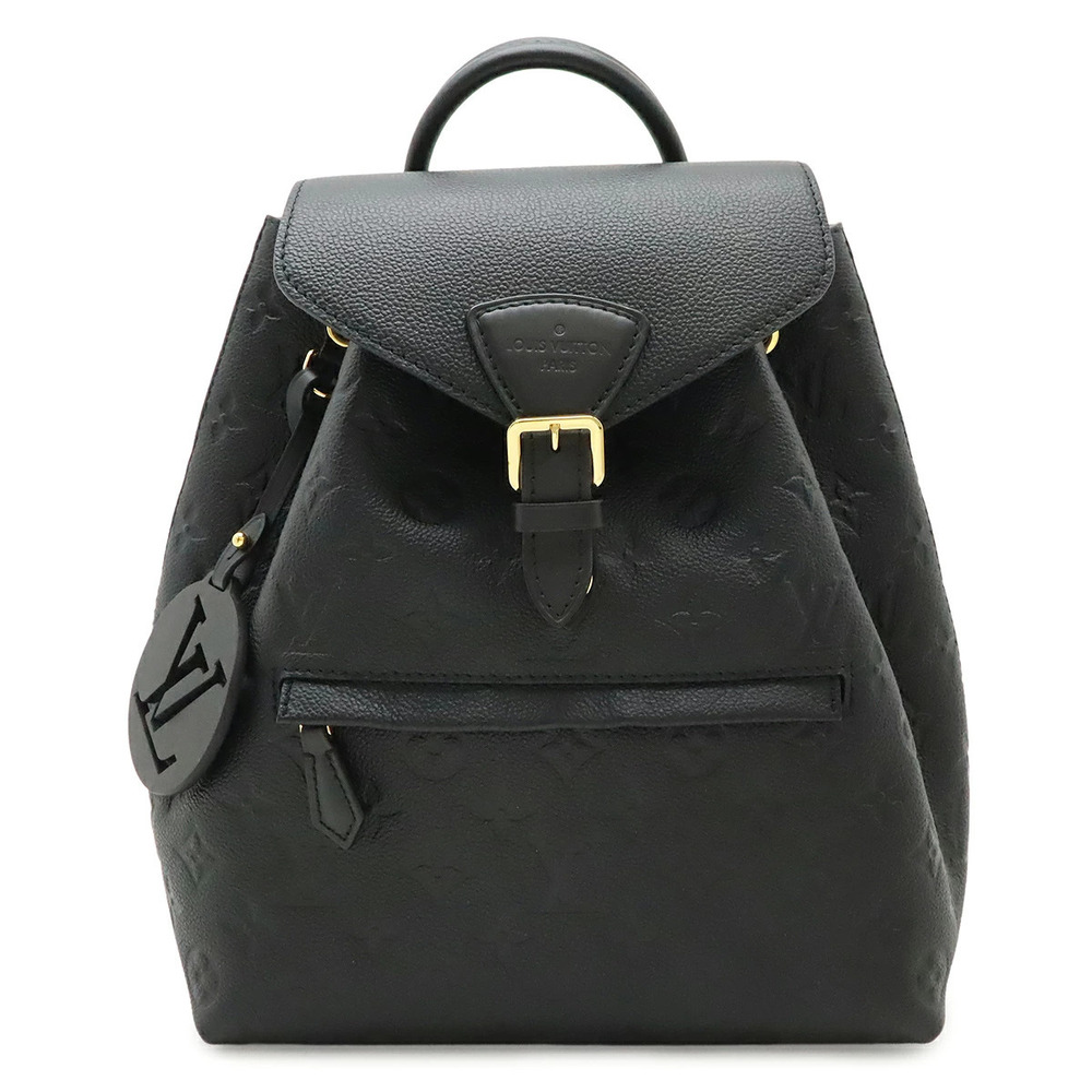 LOUIS VUITTON Monogram Empreinte Montsouris Backpack Rucksack Noir Black Charm